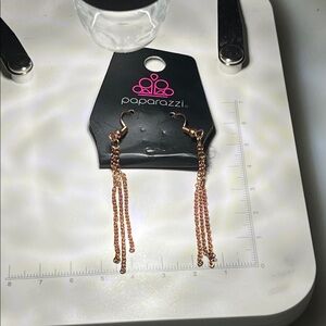 Paparazzi Rose Gold Chain Earrings